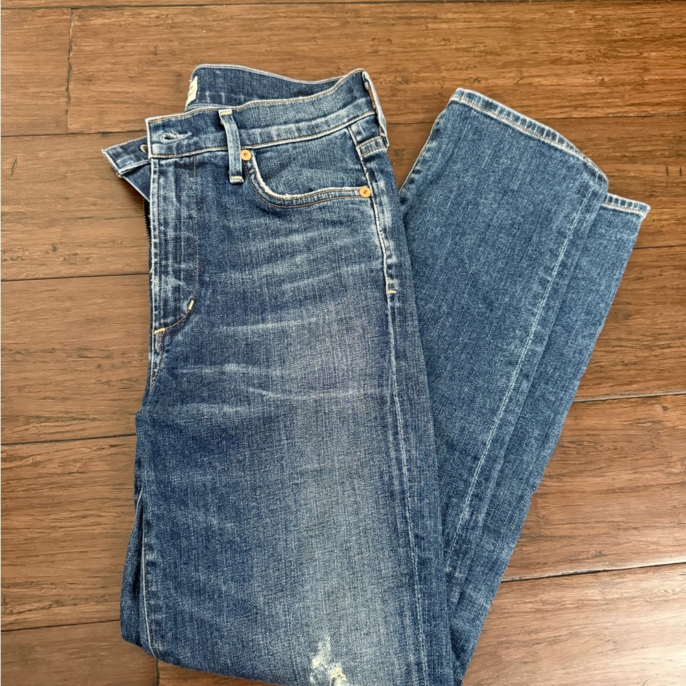 citizens of humanity cara high rise cigarette jeans